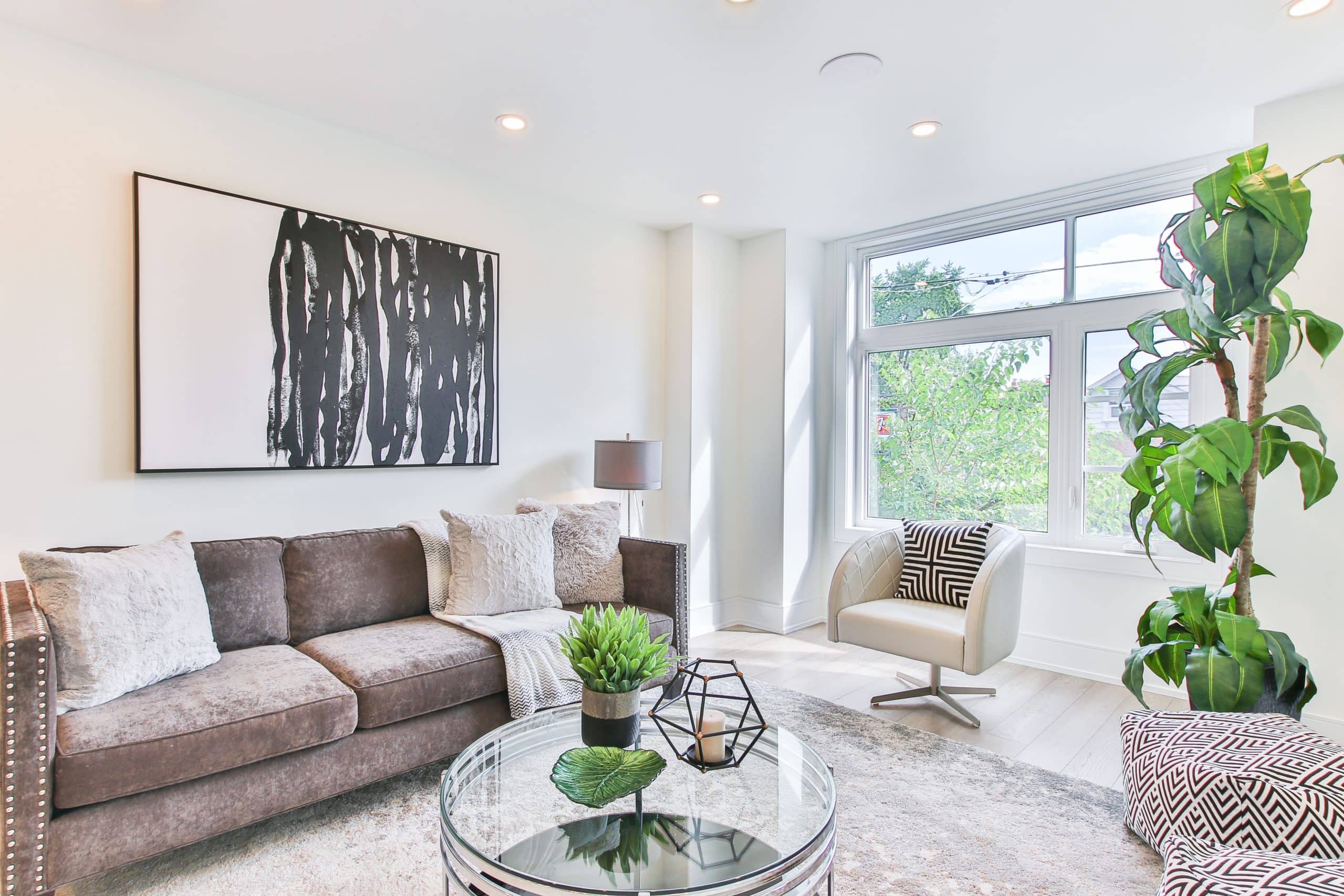 holistic interior design of living room